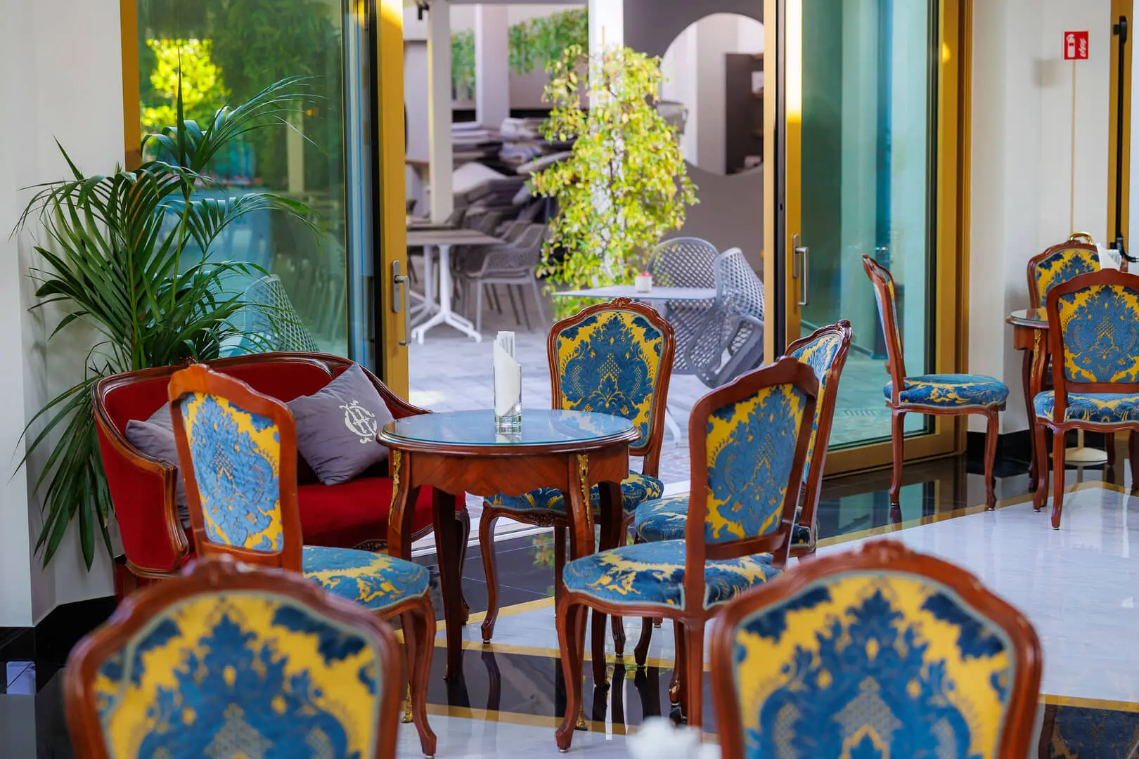 Sala elegante e accogliente per socializzare